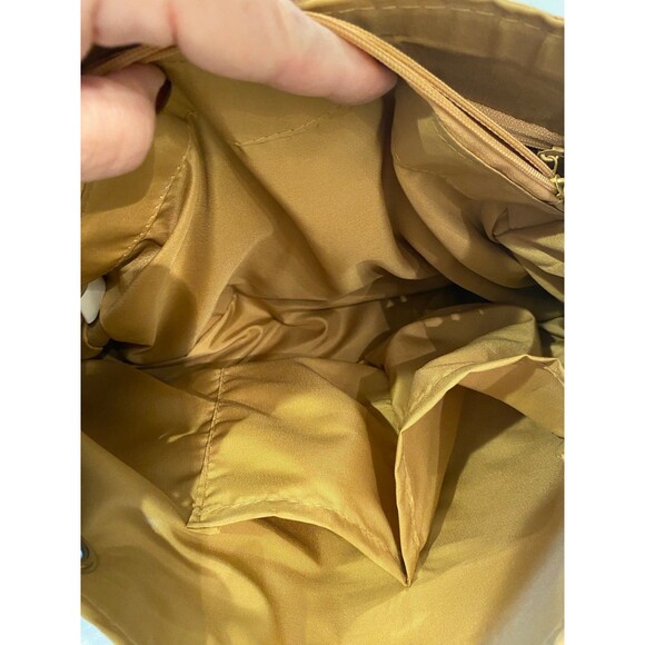 Woven Straw Shoulder Bag w/ Chain Straps Casual Lightweight Travel Vacation Bag - Picture 7 of 12